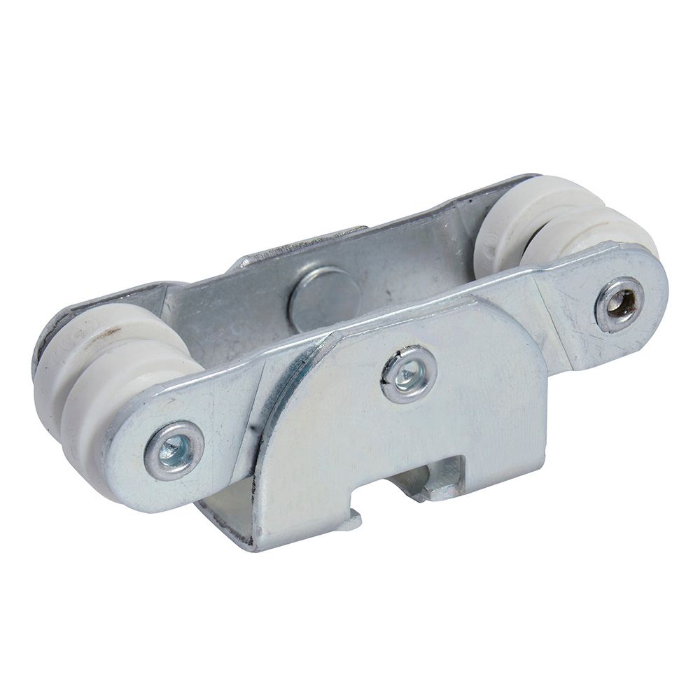Juego de carretillas riel TT 4 baleros para clóset, galvanizada Lock