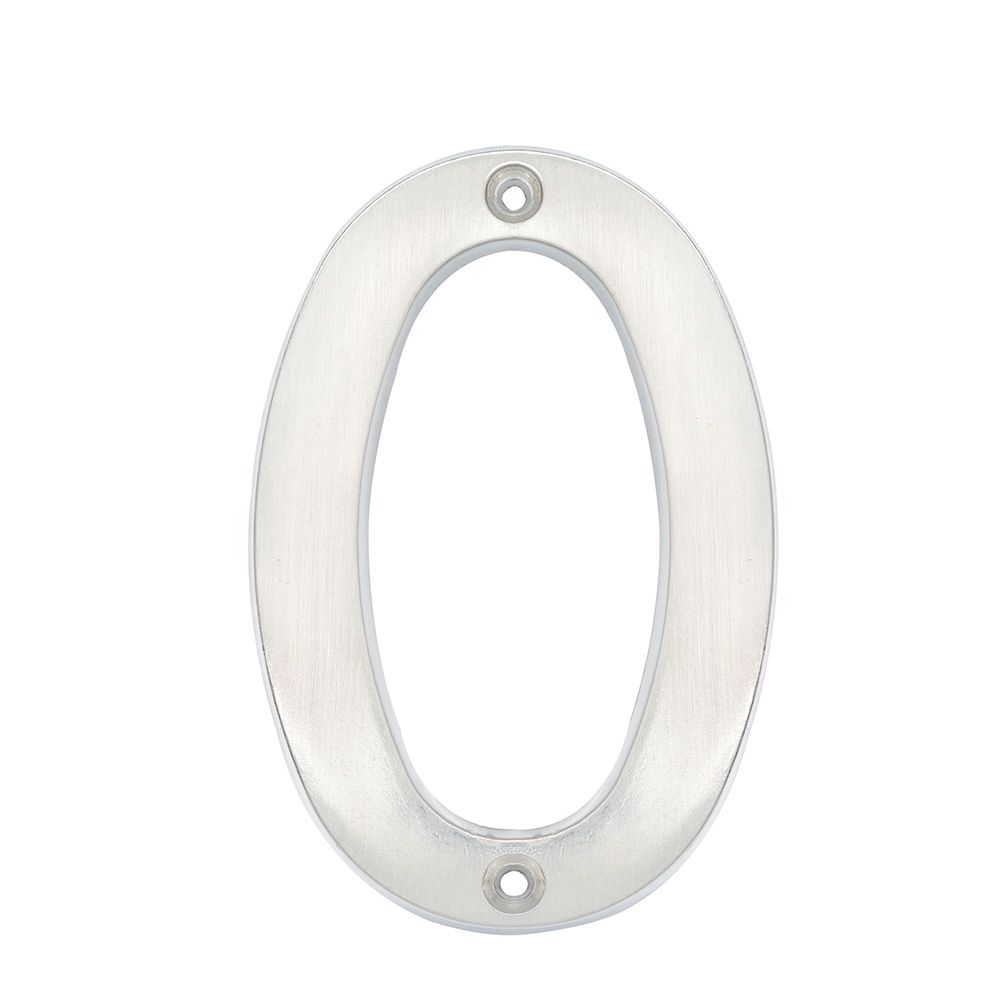 Número 0 slim 4" níquel satinado Lock