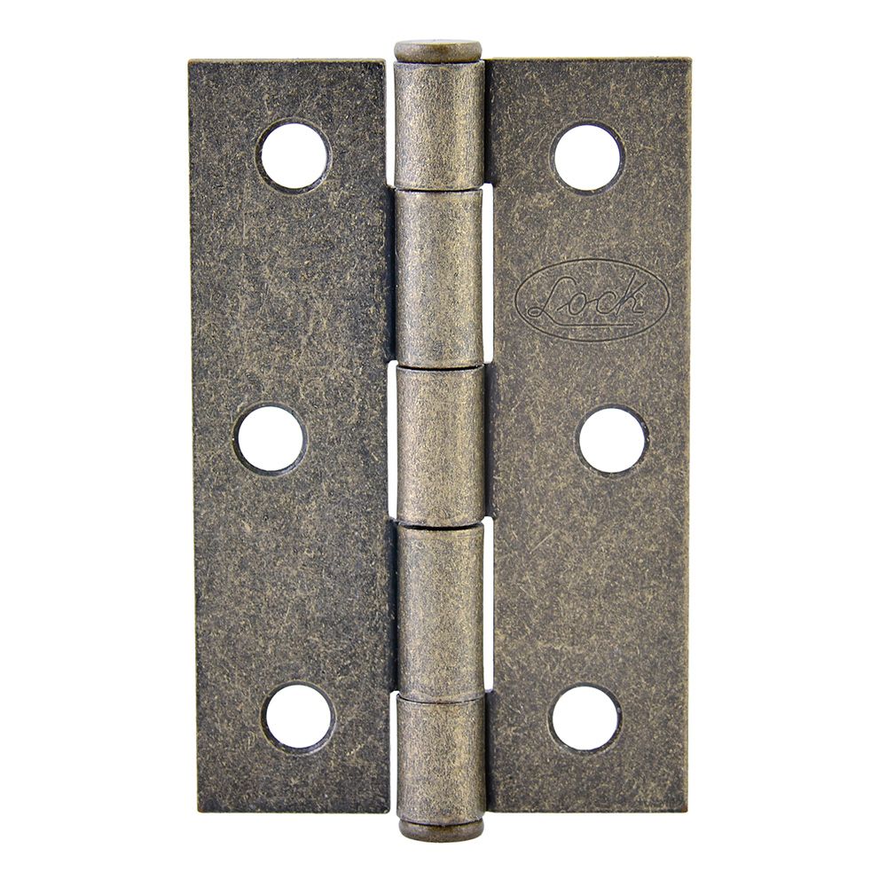 Bisagra alargada de acero latón antiguo 4" x  2.87" Lock