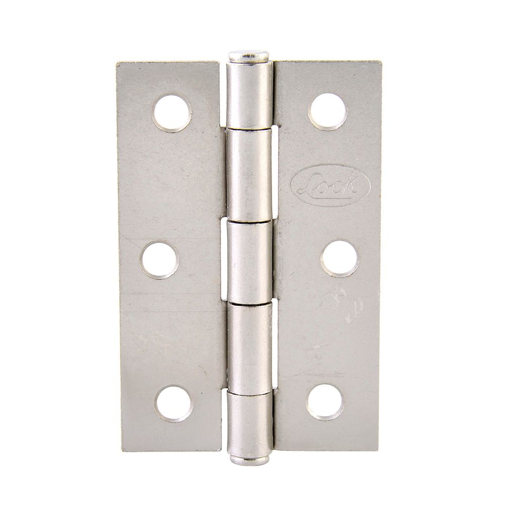 Bisagra alargada de acero níquel satinado 3" x 2.08" Lock