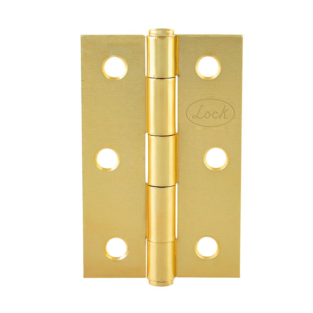 Bisagra alargada de acero latón brillante 1.5" x 1.46" Lock