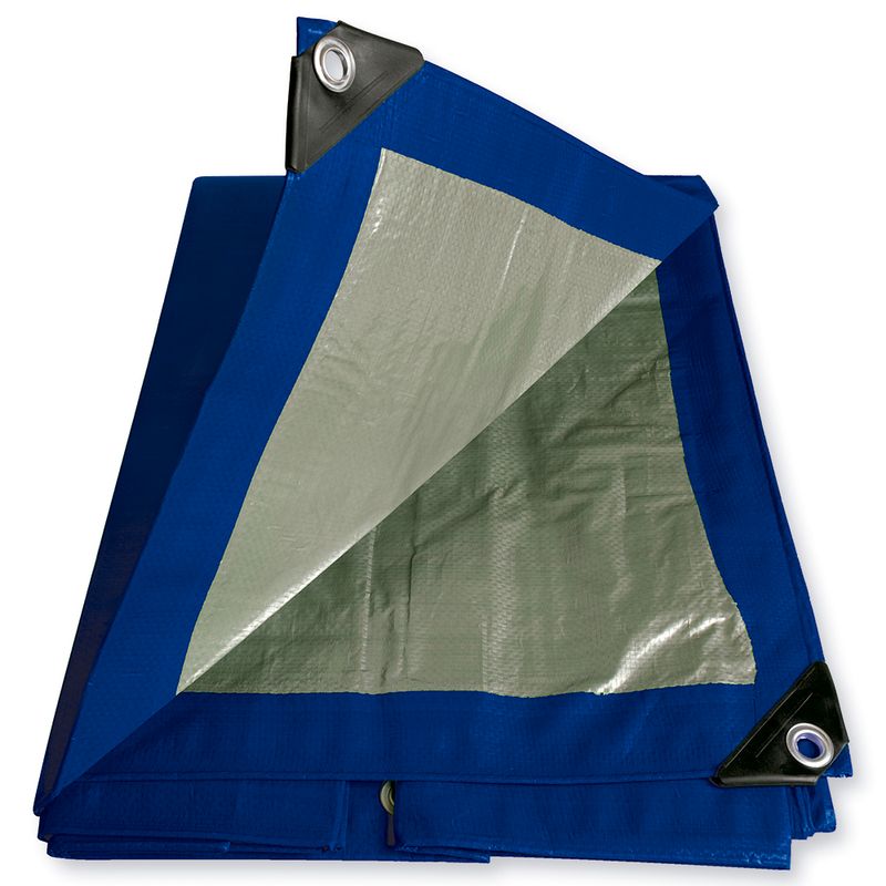 Lona de polietileno color azul 2.74 x 3.65 m Foy