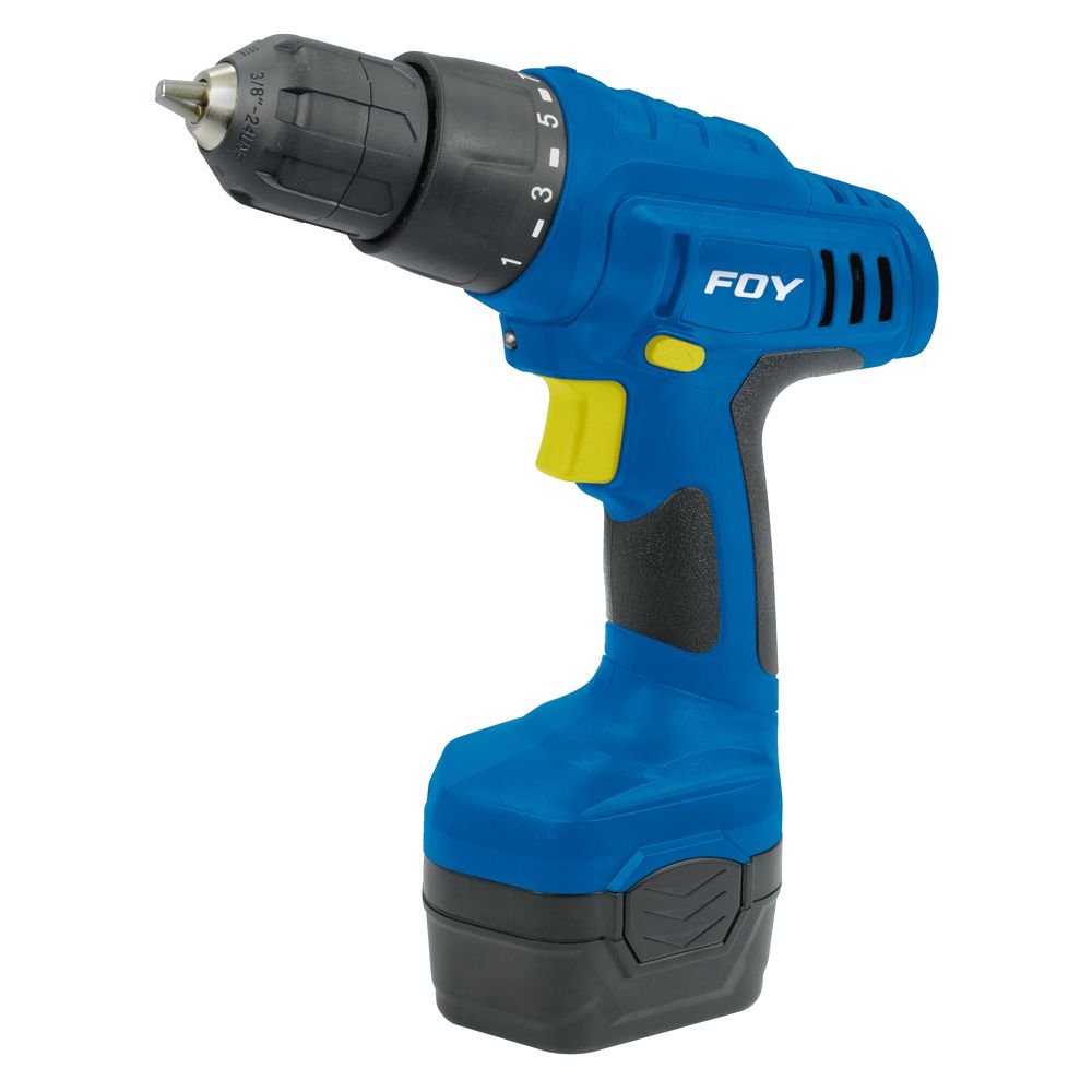 Taladro/atornillador 3/8" batería Ni-Cd 9.6V Foy