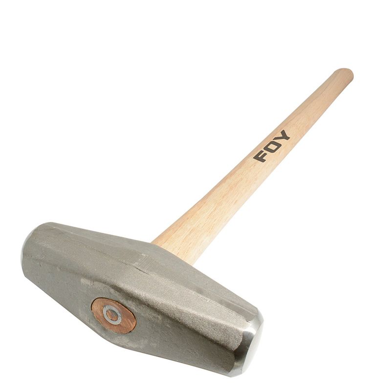 Marro tipo barril con mango largo de madera de 36", 10 lb Foy