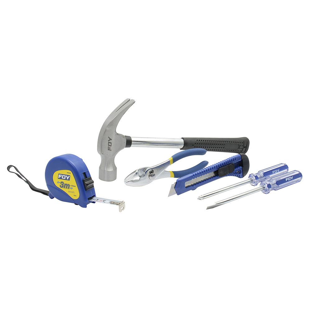 Juego combinado de herramienta para hogar, 6 piezas Foy