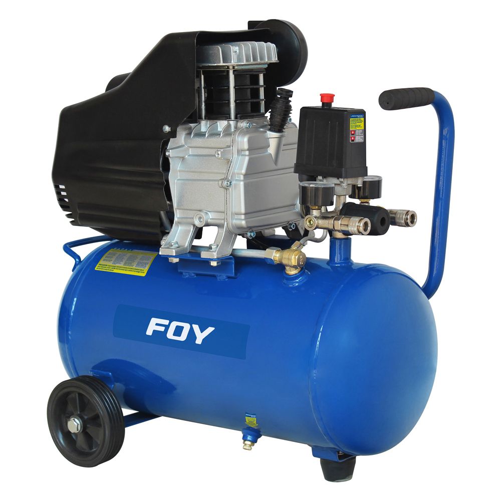 Compresor de aire eléctrico lubricado 25 Lt 1.5 HP 127 V Foy