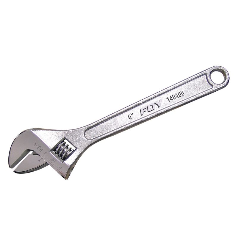 Llave ajustable cromada 6" Foy
