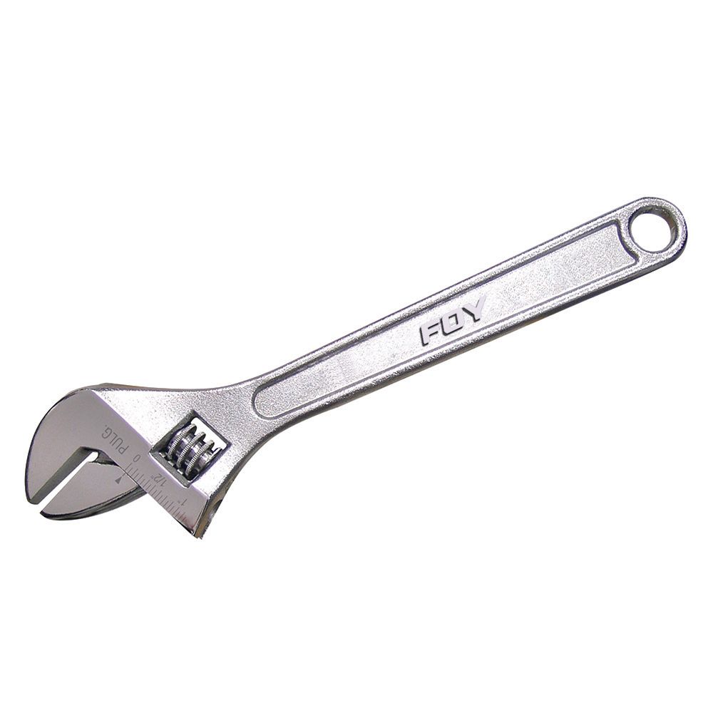 Llave ajustable cromada 12" Foy