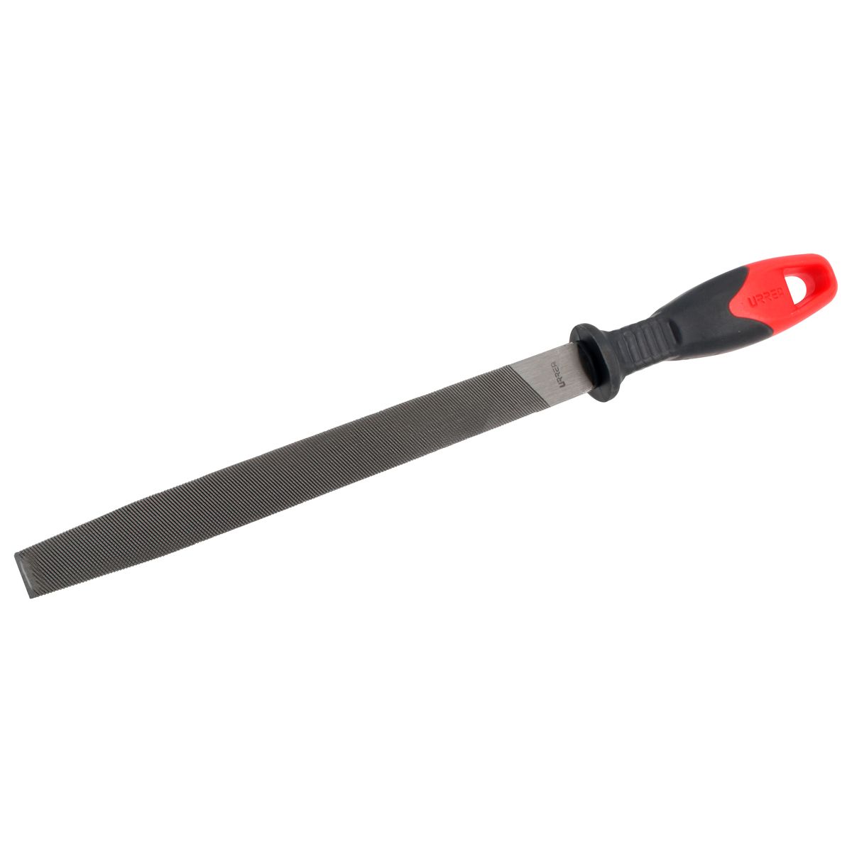 Lima plana bastarda con mango bimaterial 12" Urrea