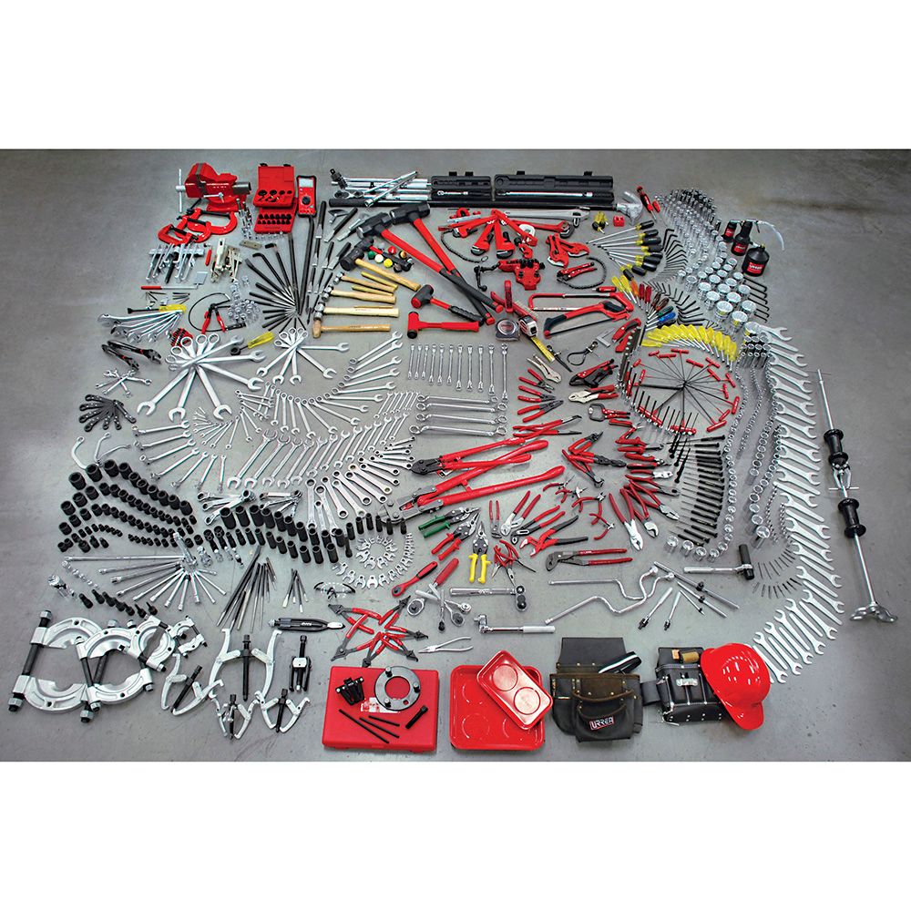 Juego maestro industrial combinado 936 piezas, sin gabinete Urrea