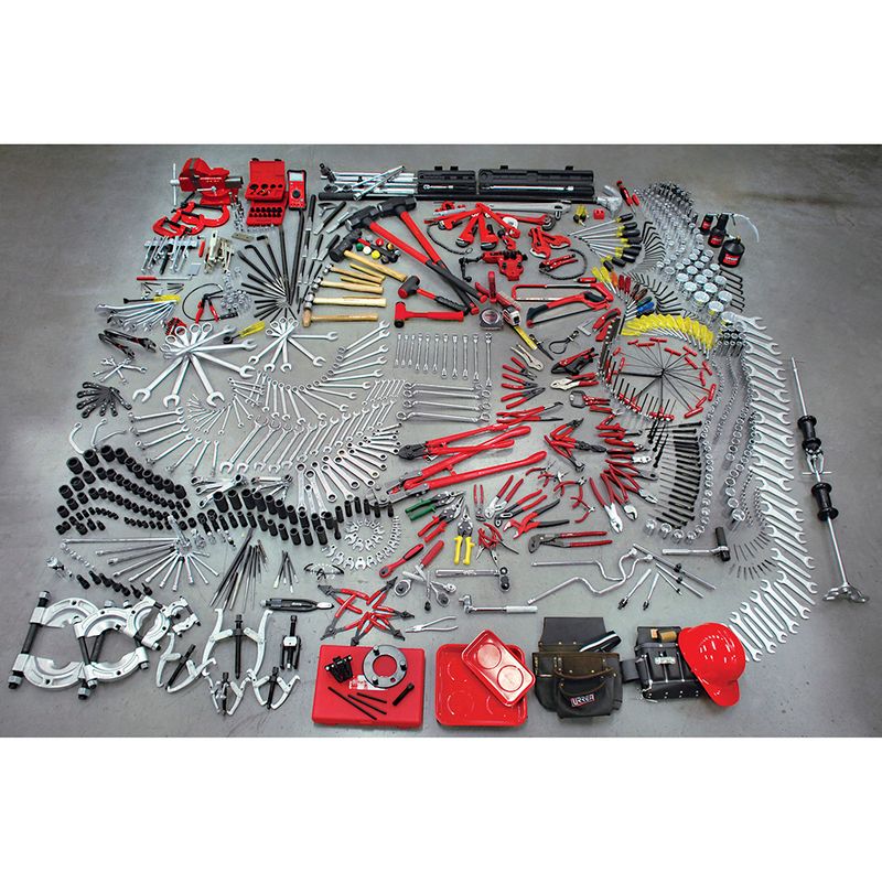 Juego maestro industrial combinado 936 piezas, sin gabinete Urrea