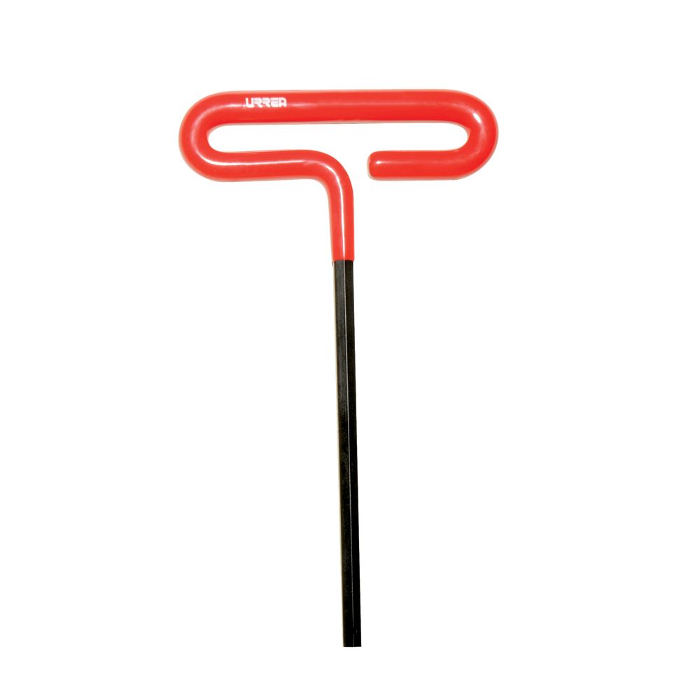 Llave hexagonal corta tipo "T" mango de vinil, en pulgadas, 1/4" Urrea