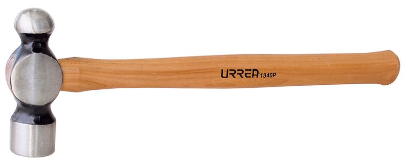 Martillo maquinado de bola con mango de madera hickory Americano de 16", 32 oz Urrea
