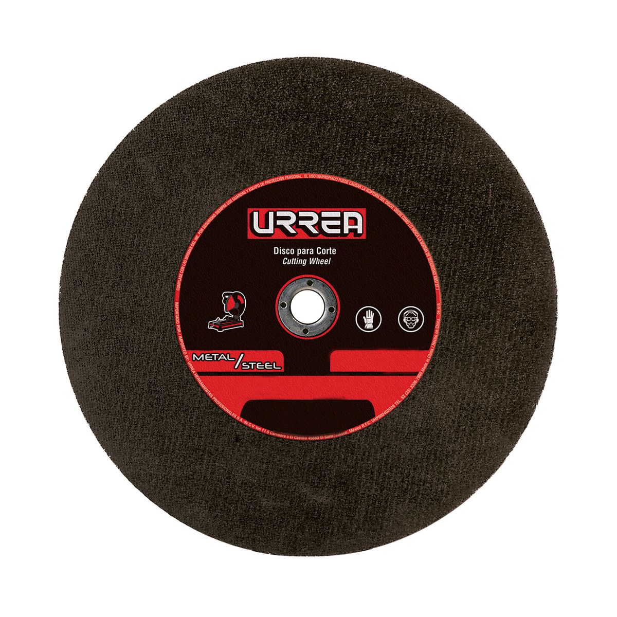 Disco abrasivo tipo 1 para metal 14" x 1/8" Urrea