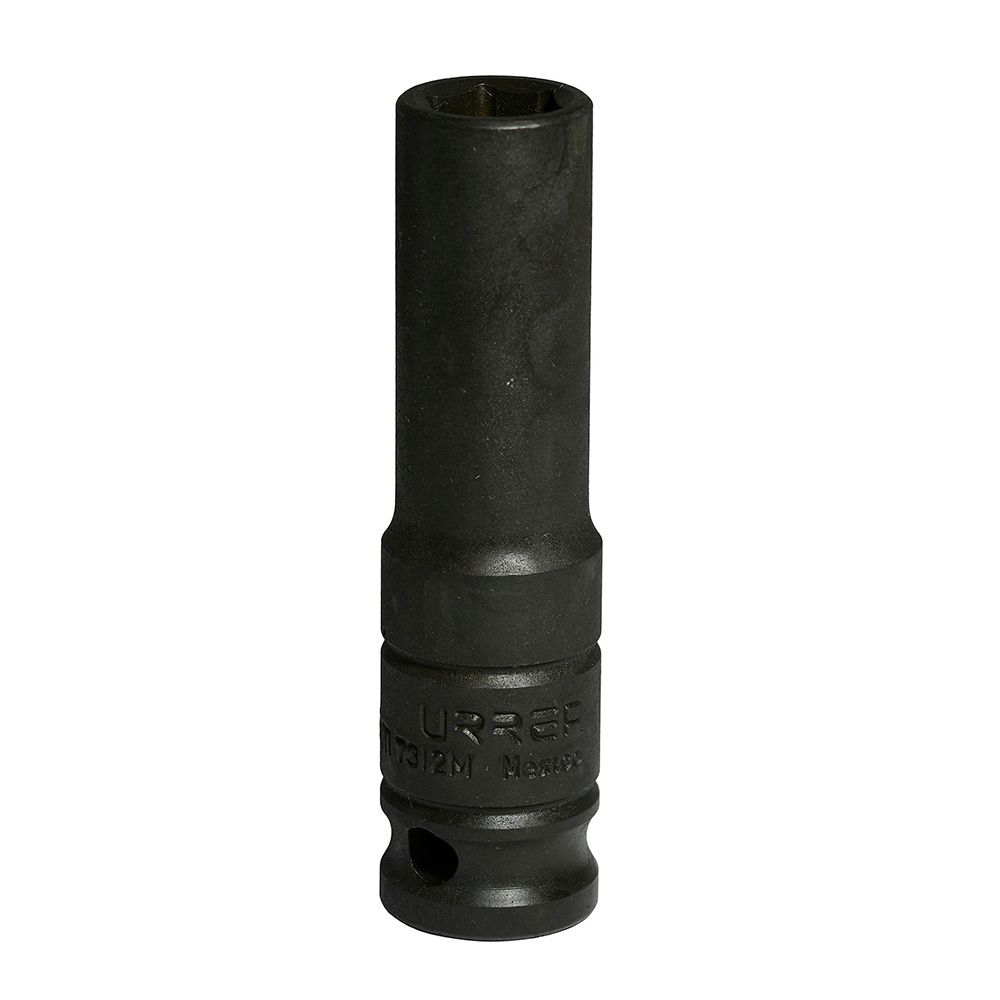 Dado de impacto largo cuadro de 1/2", 6 puntas, métrico, 12 mm Urrea
