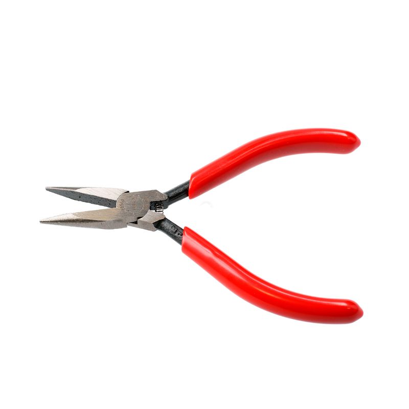 Pinza para electrónica con mango rubber grip de 4-3/4" cónica lisa Urrea