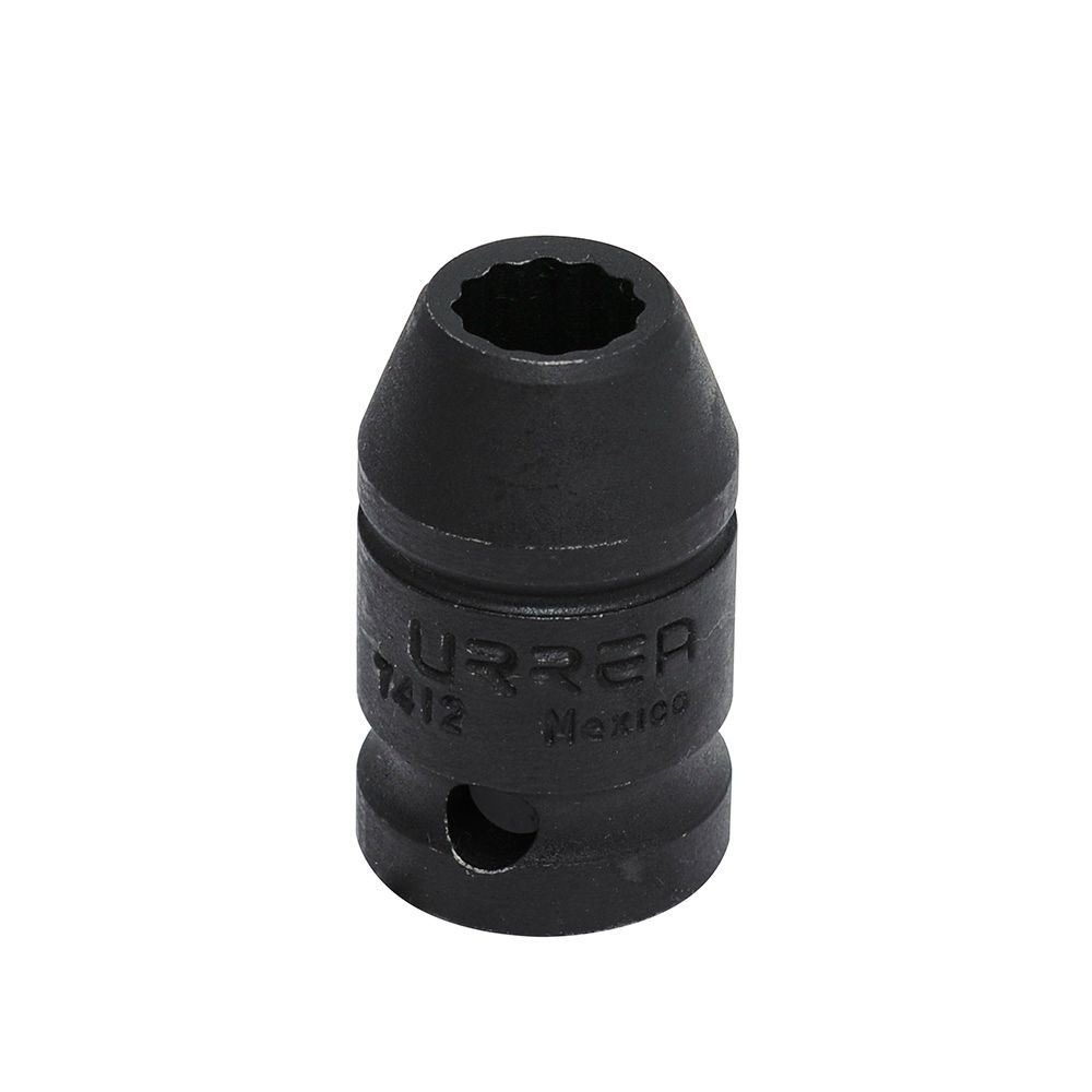 Dado de impacto cuadro de 1/2", 12 puntas, en pulgadas, 3/8" Urrea
