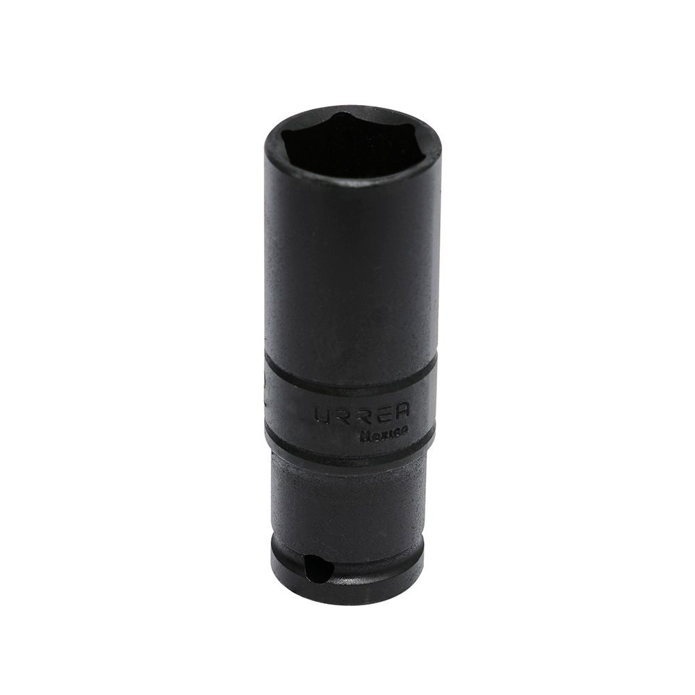 Dado de impacto largo pared delgada cuadro de 1/2", 6 puntas, métrico, 22 mm Urrea