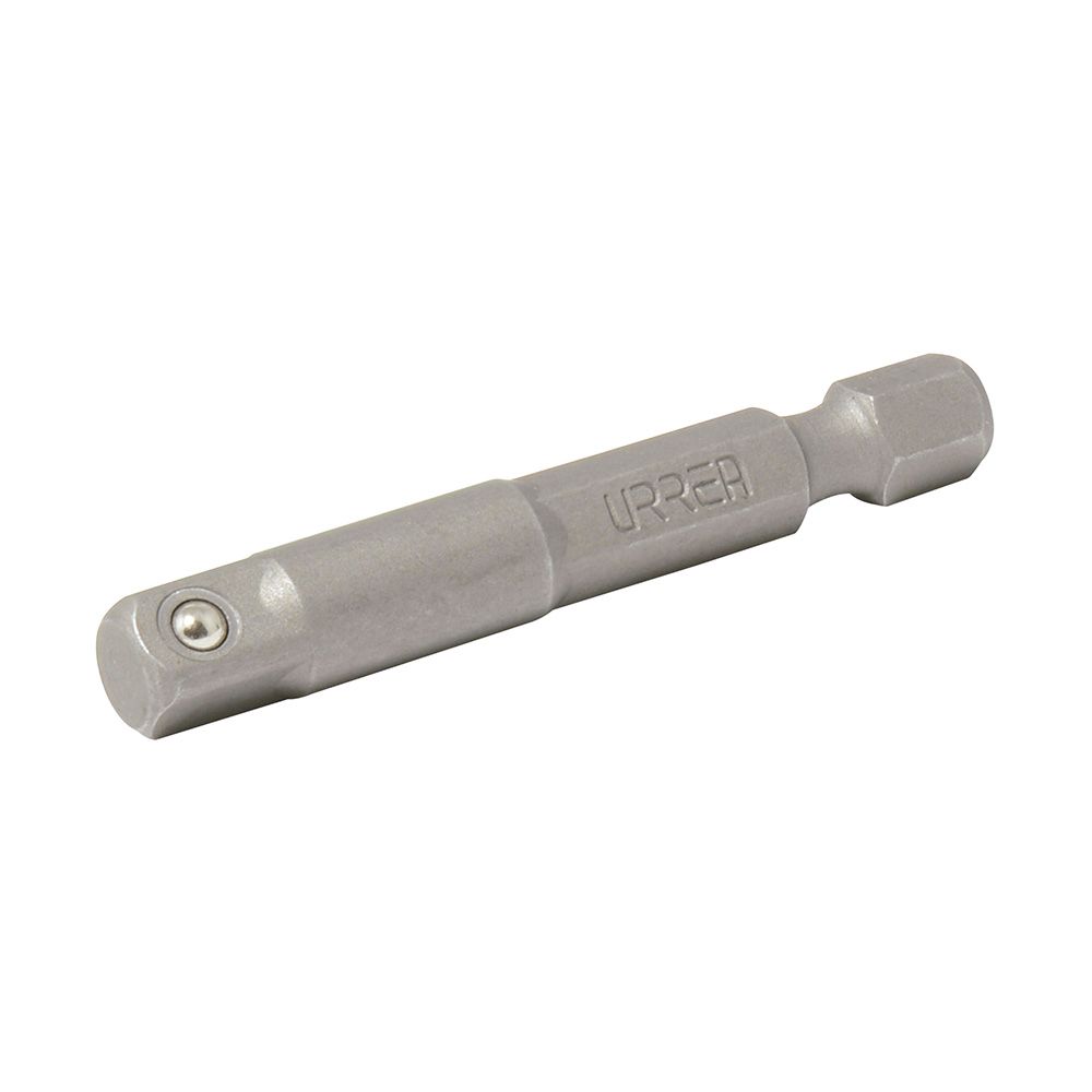 Adaptador con balín para dados cuadro hembra de 1/4", hexágono de 1/4" x 2" Urrea