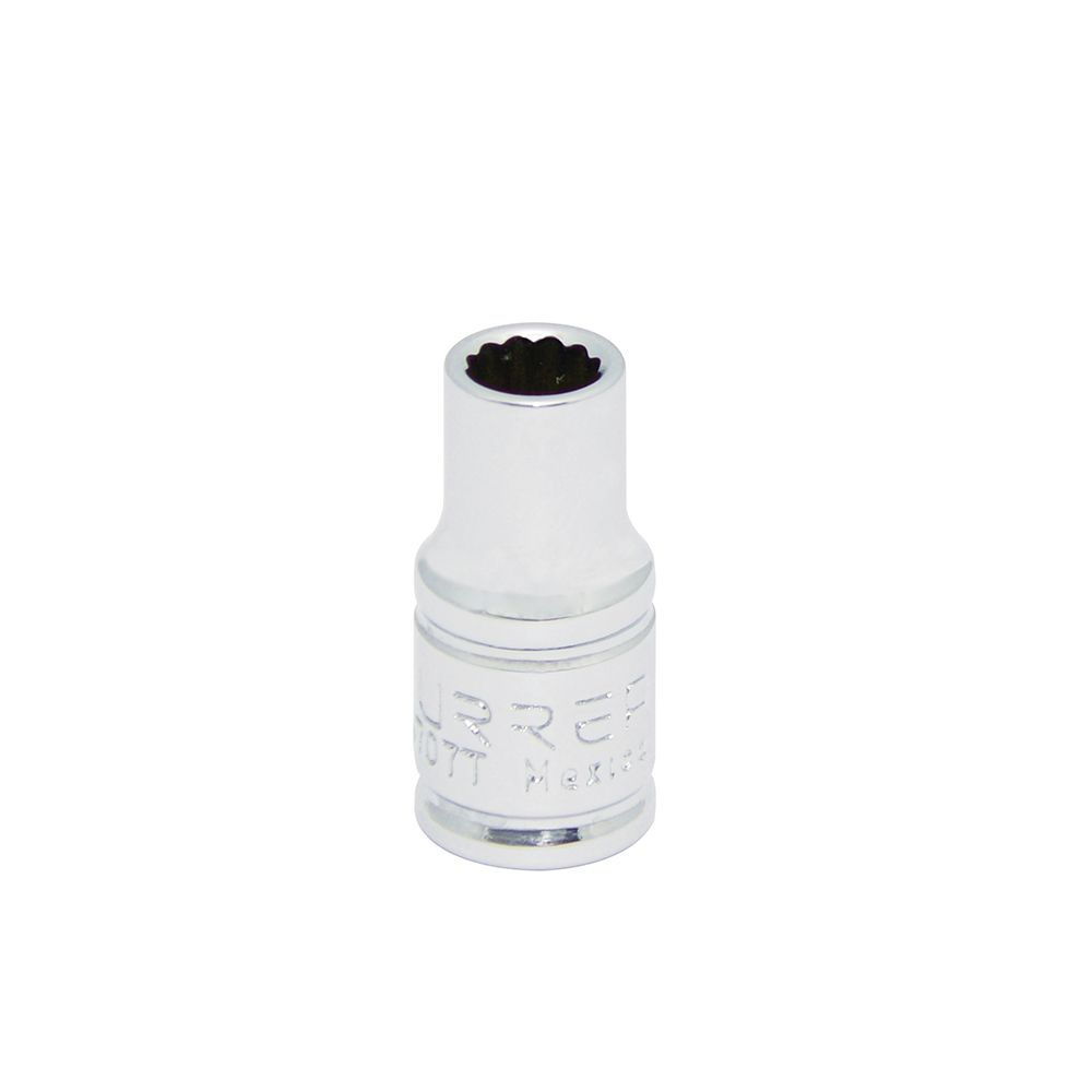 Dado cuadro de 1/4", 12 puntas, en pulgadas, 7/32" Urrea