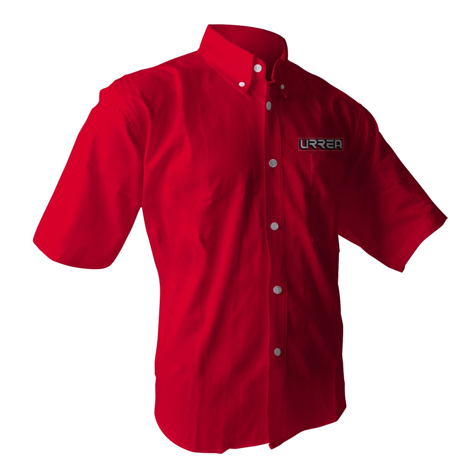 Camisa de manga corta para caballero color rojo talla EG Urrea