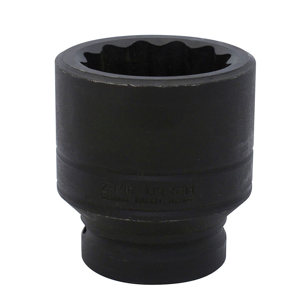 Dado de impacto cuadro de 1", 12 puntas, en pulgadas,  2-1/16" Urrea