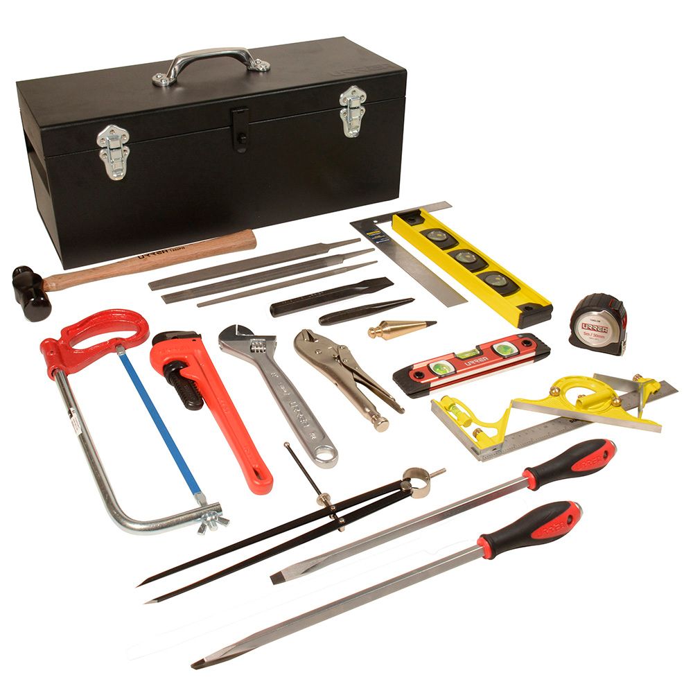 Juego básico industrial para tubero, 20 piezas con caja D7C20 Urrea