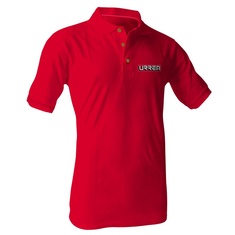 Playera tipo polo para caballero color rojo talla EG Urrea