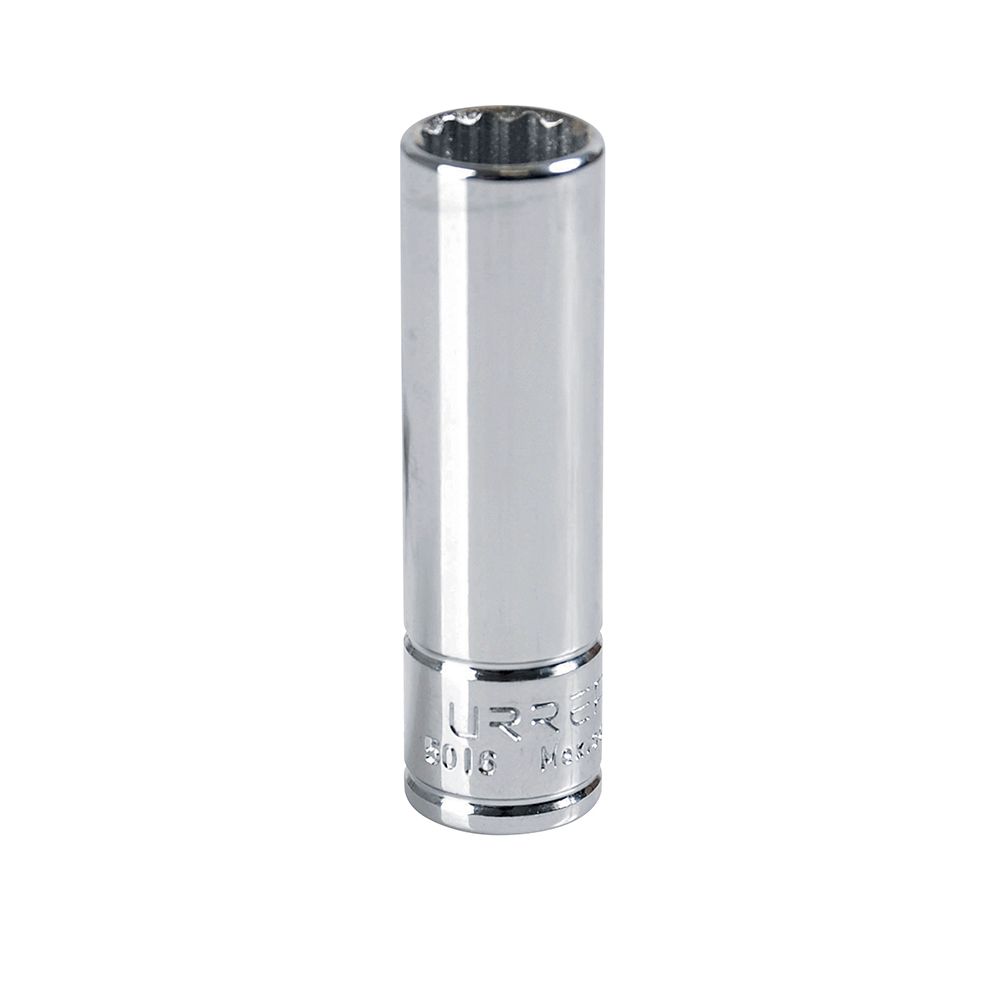 Dado largo cuadro de 3/8", 12 puntas, en pulgadas, 1/2" Urrea