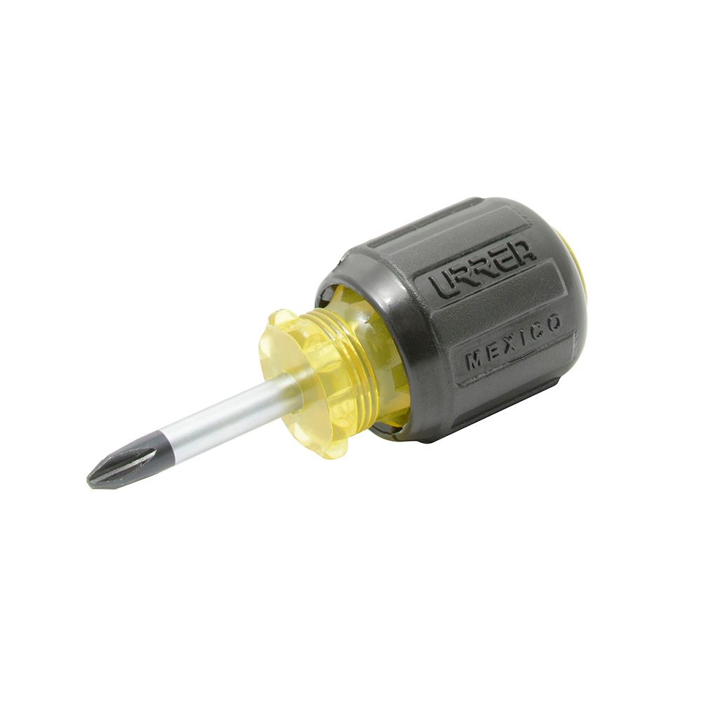 Destornillador con mango cushion grip, tipo trompo punta Phillips barra redonda #2 x 1-3/8" Urrea
