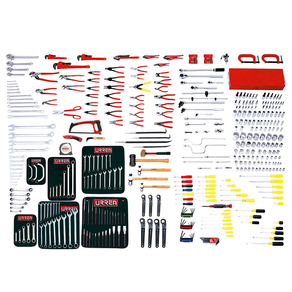 Juego maestro industrial combinado 395 piezas, sin gabinete Urrea