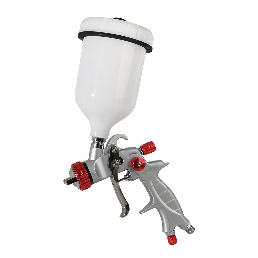 Pistola para pintar de gravedad, capacidad 600 ml, 36 PSI Urrea
