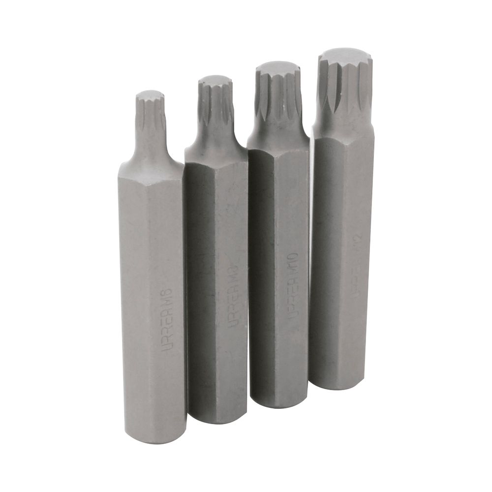 Juego de puntas bristol hexágono de 1/2", 4 piezas Urrea