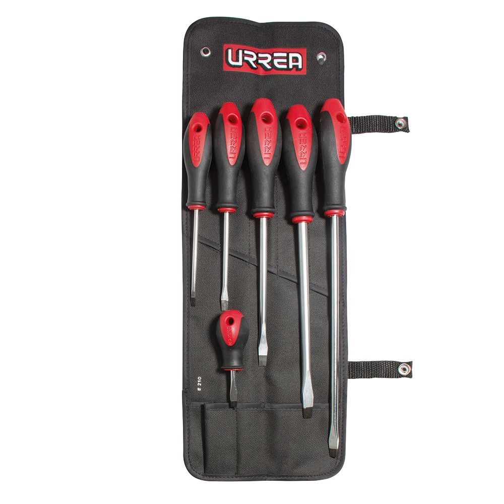 Juego de destornilladores con mango bimaterial combinados, 6 piezas Urrea