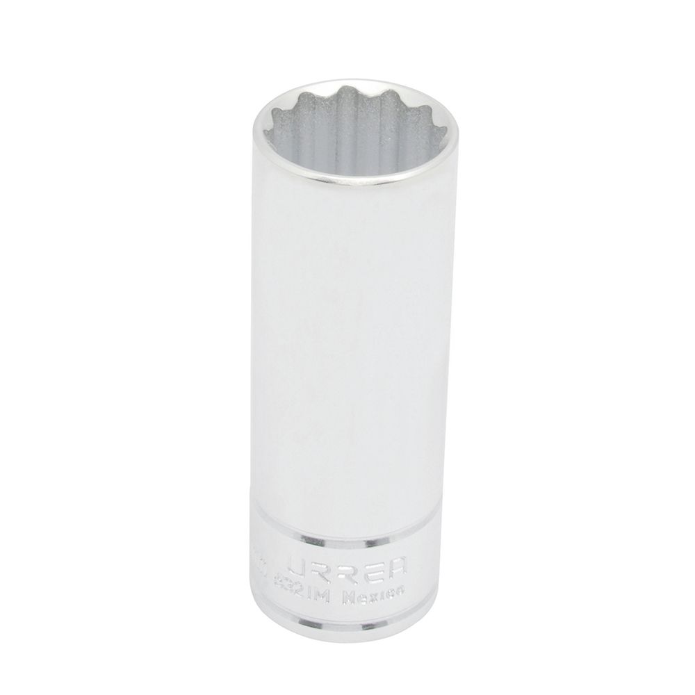 Dado largo cuadro de 1/2", 12 puntas, métrico, 21 mm Urrea