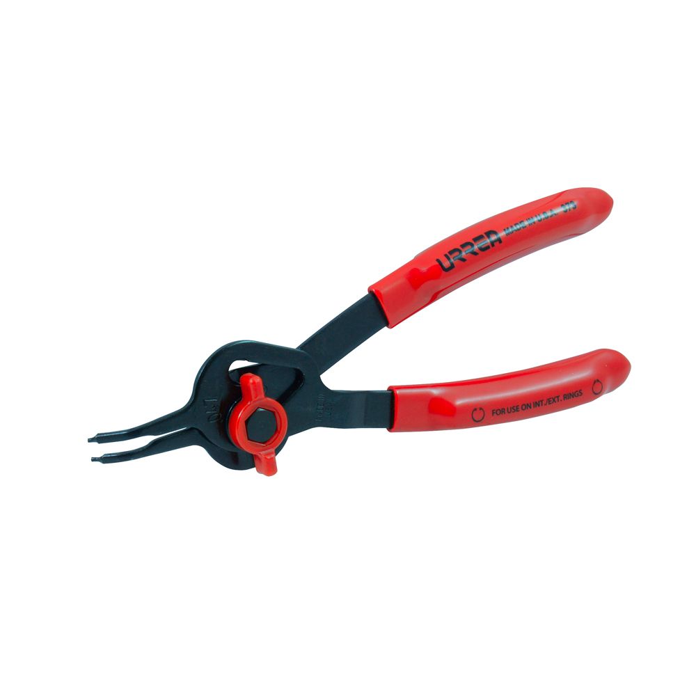 Pinza para anillos de retención convertibles con mariposa .047 ángulo de 45° Urrea