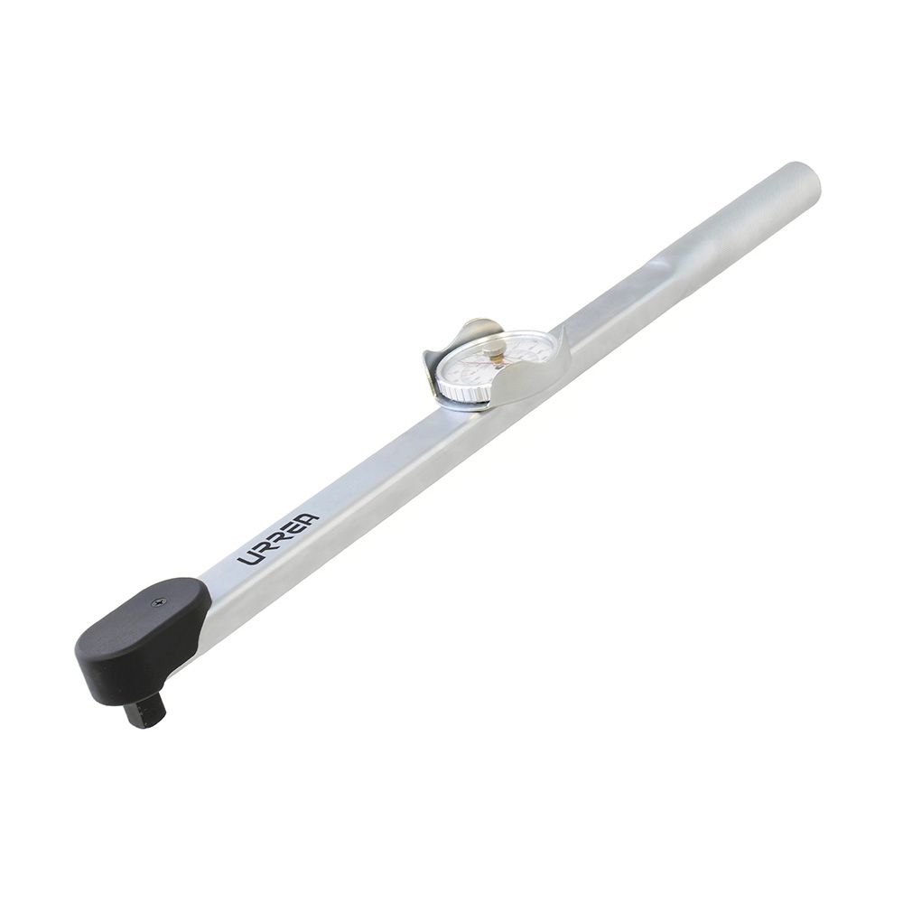 Torquímetro de carátula con cuerpo de aluminio cuadro de 1/2", 50-250 ft-lb Urrea