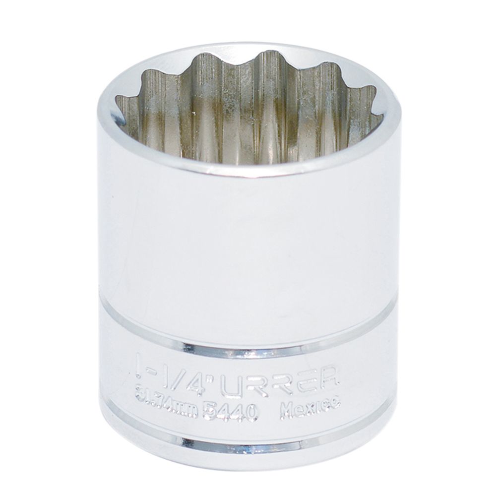 Dado cuadro de 1/2", 12 puntas, en pulgadas, 1-1/4" Urrea
