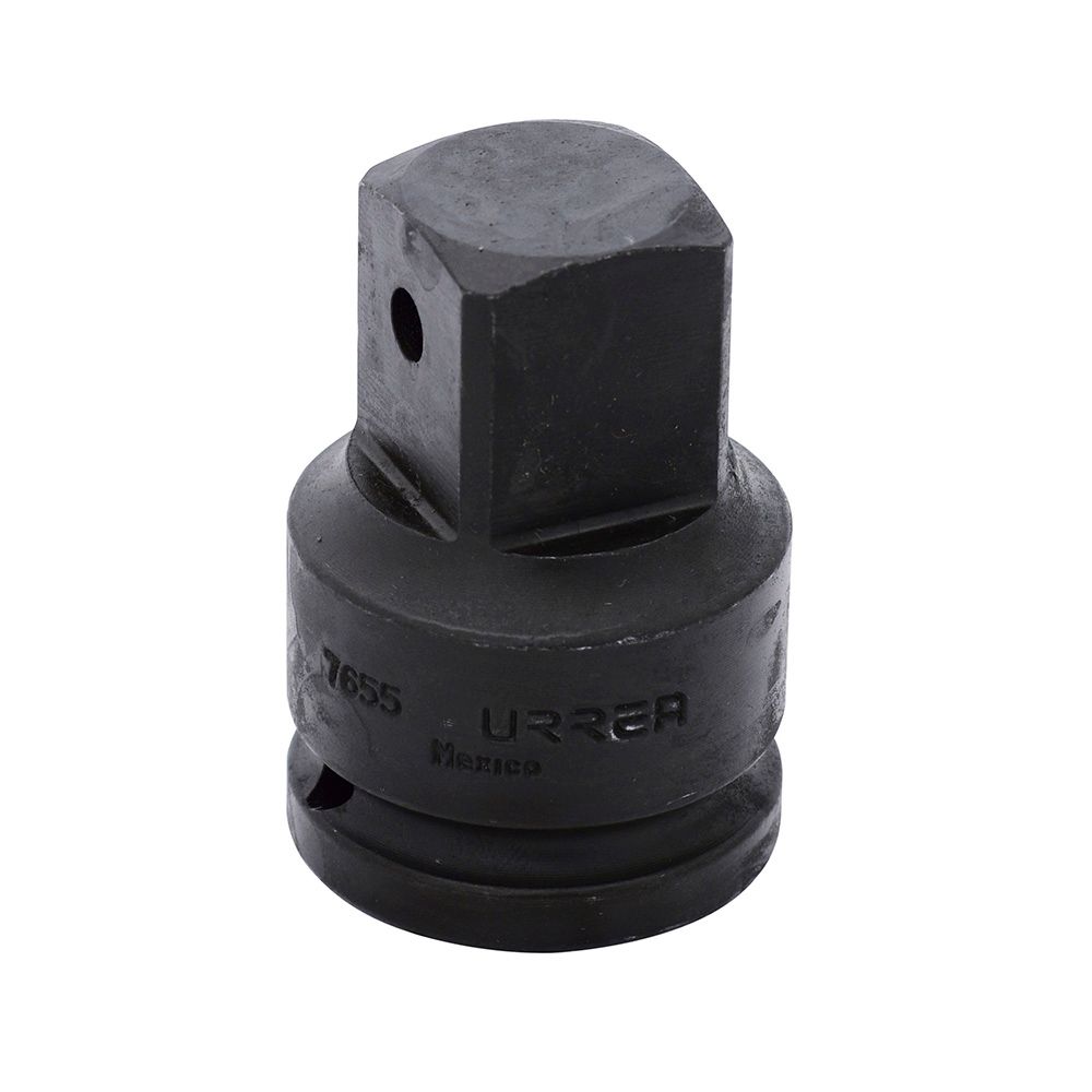 Adaptador con barreno pasado para dado de impacto cuadro de 3/4" hembra a 1" macho Urrea