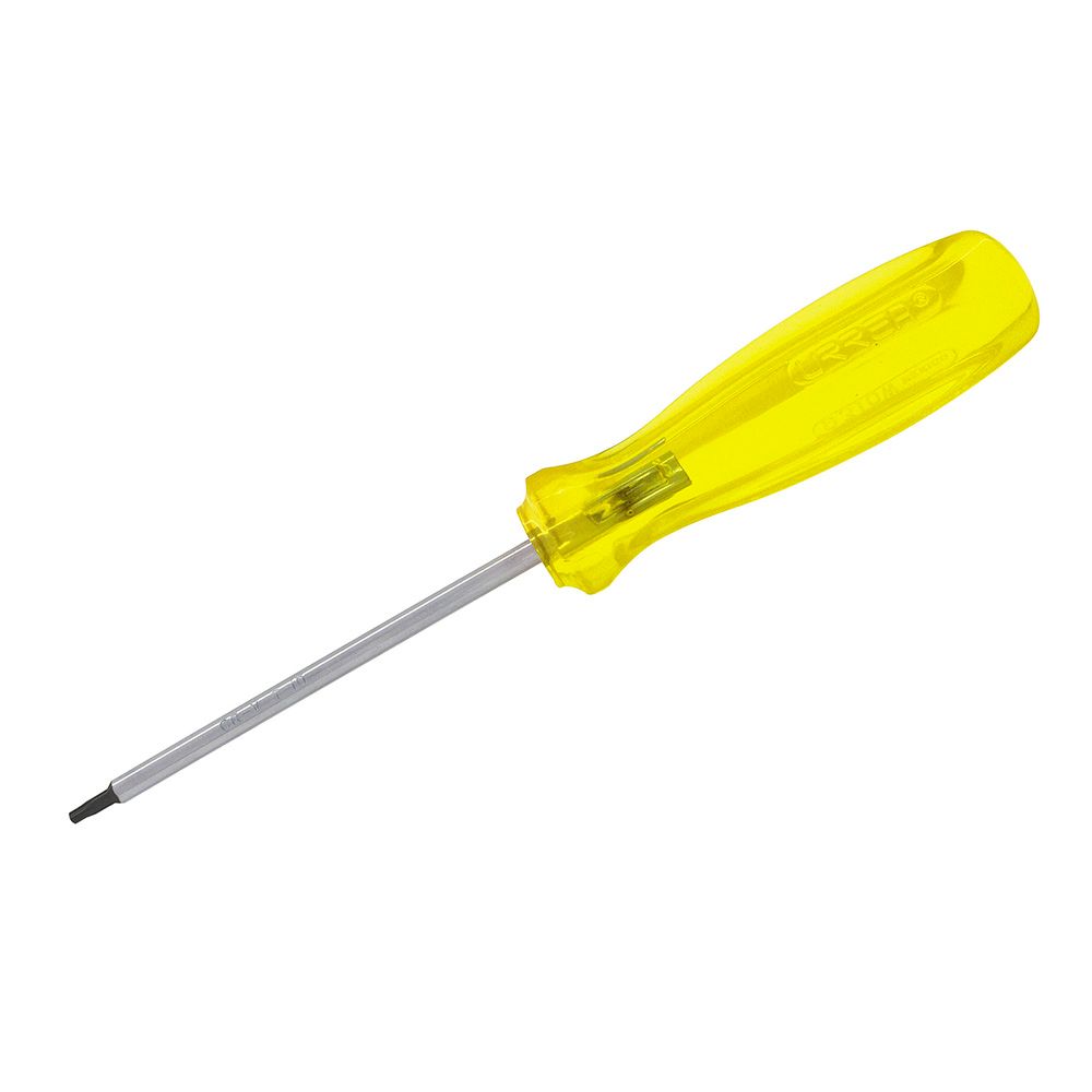 Destornillador con mango ámbar, punta torx barra redonda T20 x 4" Urrea