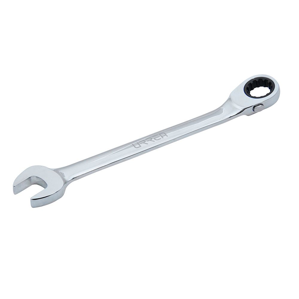 Llave combinada pulido espejo de matraca spline reversible métrica, 10 mm Urrea