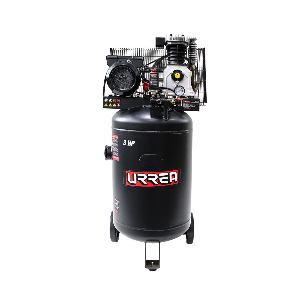 Compresor de aire eléctrico lubricado vertical 115 Lt, 3 HP, 127 V Urrea