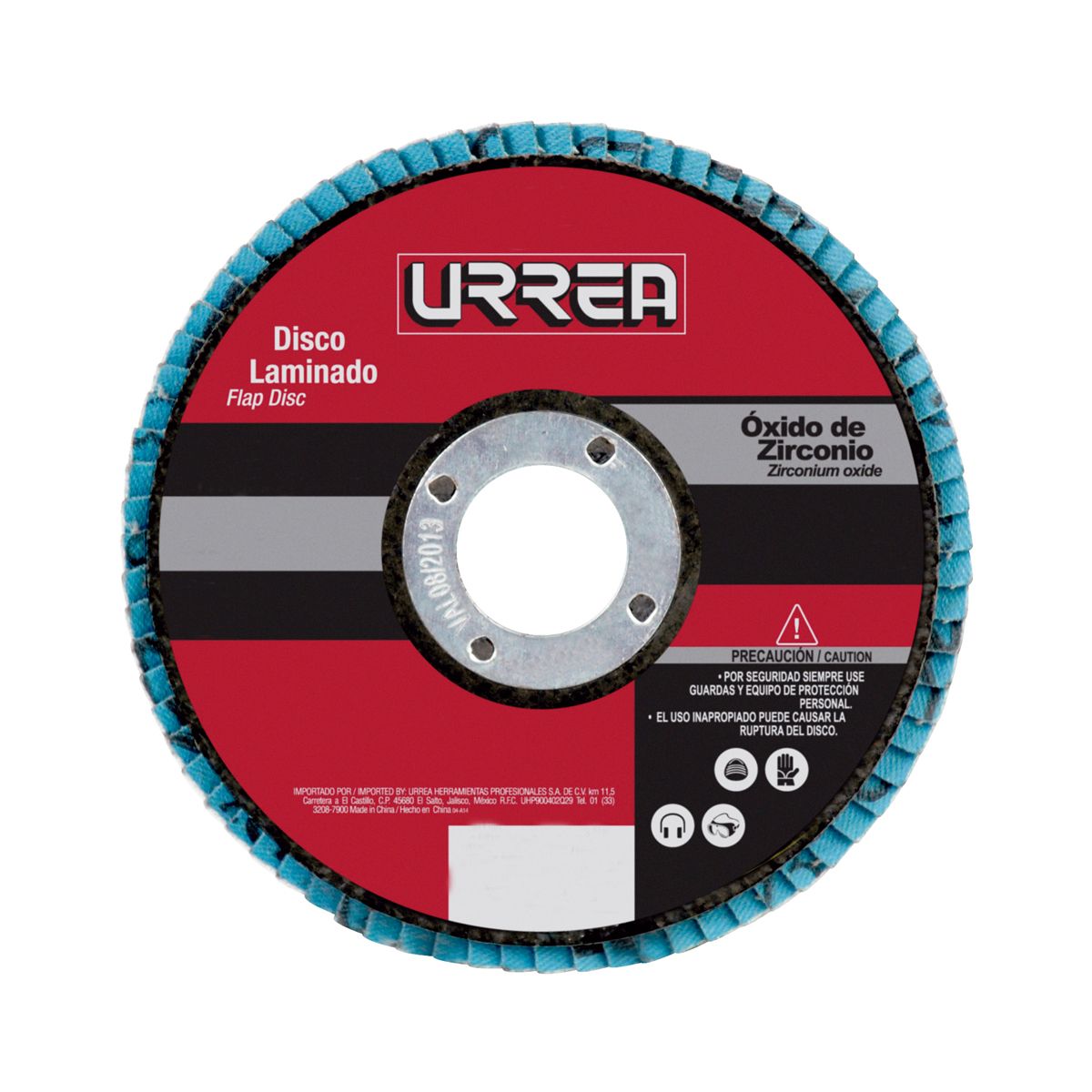 Disco laminado tipo 29 grano 40, 7" Urrea