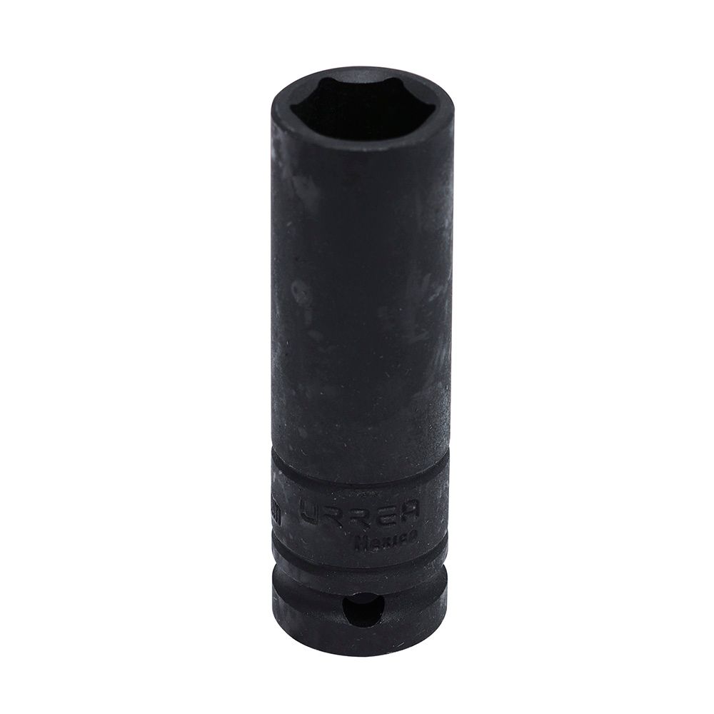 Dado de impacto largo pared delgada cuadro de 1/2", 6 puntas, métrico, 19 mm Urrea