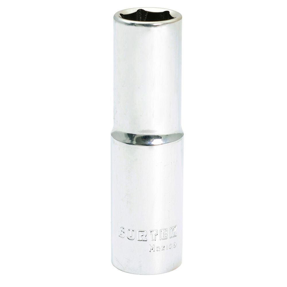 Dado largo cuadro de 1/2", 6 puntas, en pulgadas, 1/2" Surtek