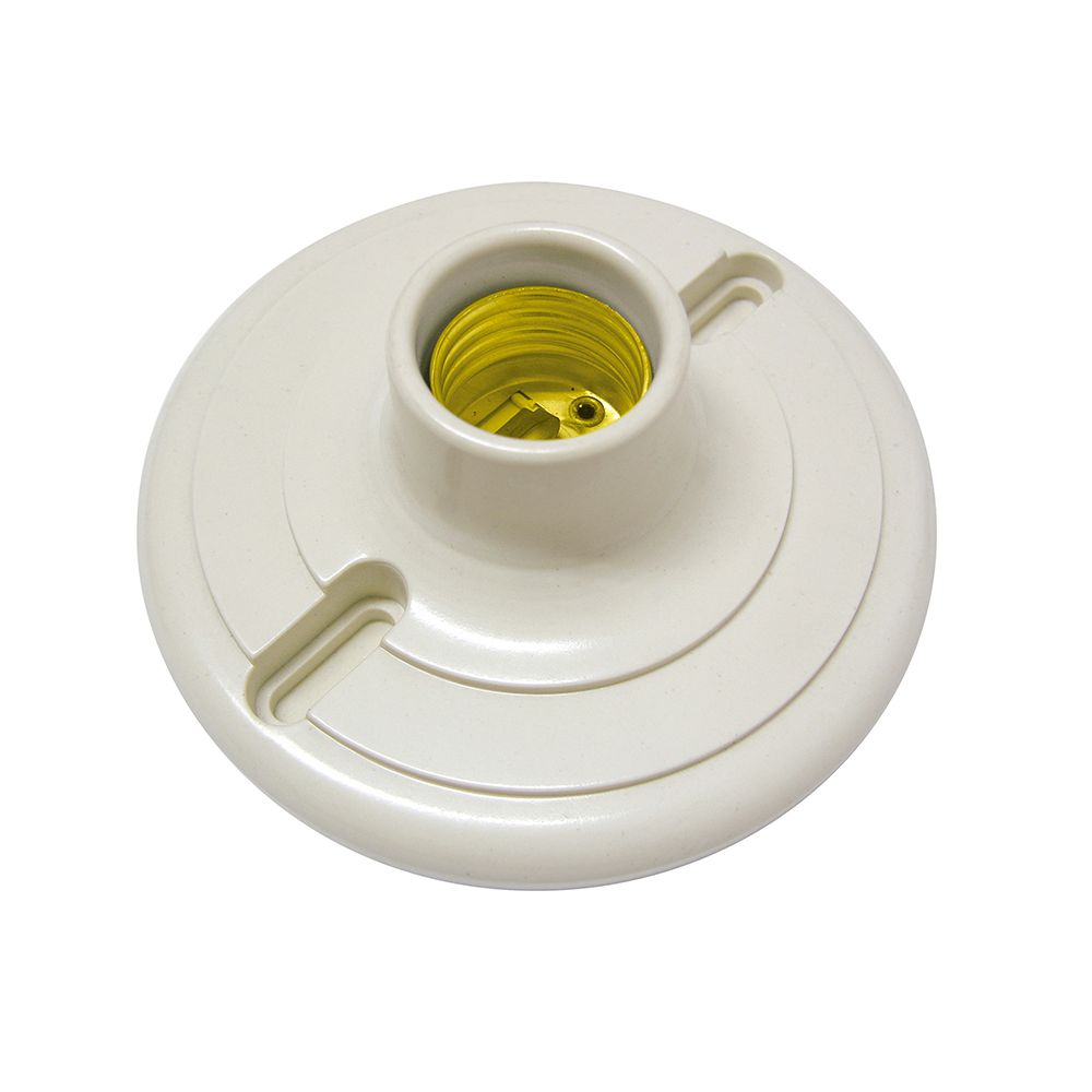 Portalámpara redonda de baquelita para techo 4" Surtek