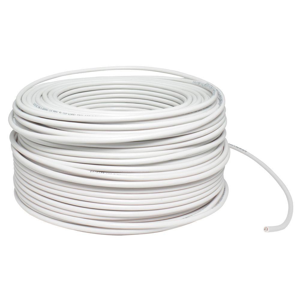 Cable eléctrico THW calibre 8, 100 m color blanco Surtek