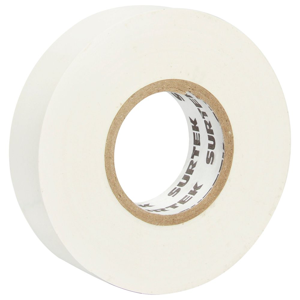 Cinta para aislar blanca 19 mm x 9 m Surtek
