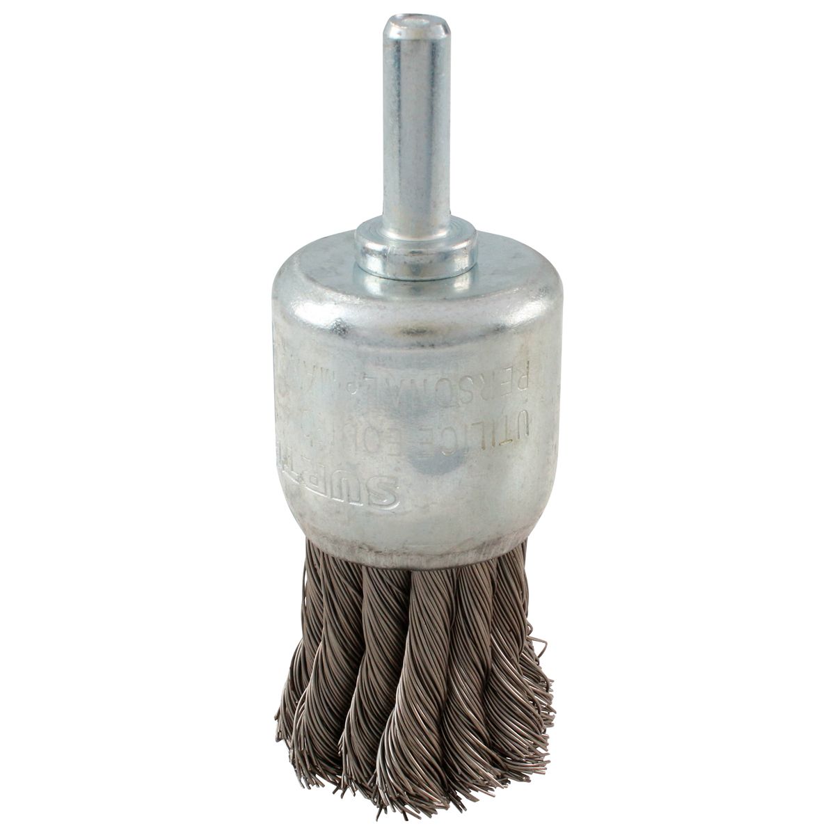 Carda copa trenzada alambre delgado 1-1/8" x 0.35 mm con zanco 1/4" Surtek