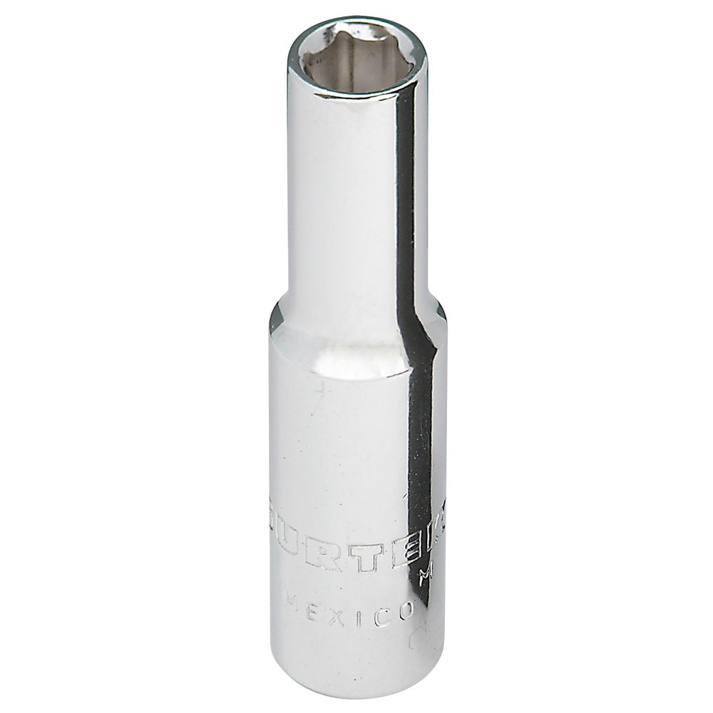Dado largo cuadro de 1/4", 6 puntas, en pulgadas, 1/4" Surtek